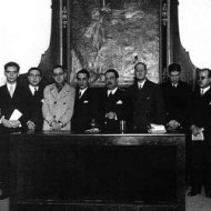 Celebración del tricentenario de Góngora en el Ateneo de Sevilla. Considerada la consagración de la generación del 27